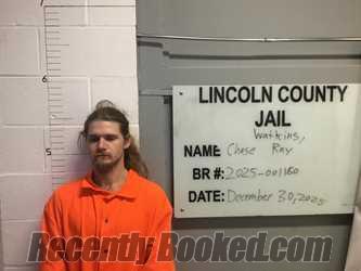 Recent Mugshot Image for CHASE RAY WATKINS in Lincoln County, Oklahoma