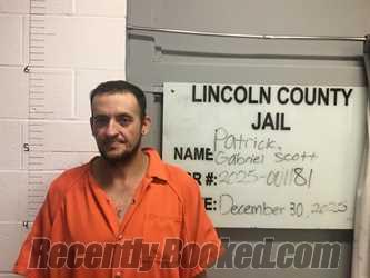 Recent Mugshot Image for GABRIEL SCOTT PATRICK in Lincoln County, Oklahoma