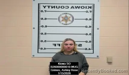 Recent Mugshot Image for Ashley Rose Grimes in Kiowa County, Kansas
