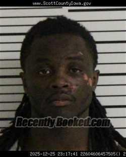Recent Mugshot Image for XZAVIER FREDRICK DODD in Scott County, Iowa