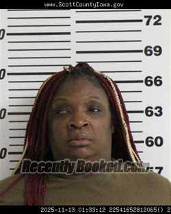 Recent Mugshot Image for ADRIENNE MARIE BRYANT in Scott County, Iowa