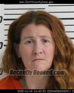 Recent Mugshot Image for DANIELLE TRACY ZACK in Scott County, Iowa