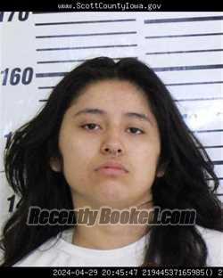 Recent Mugshot Image for ANGELIQ IZABELLA MEDRANO in Scott County, Iowa