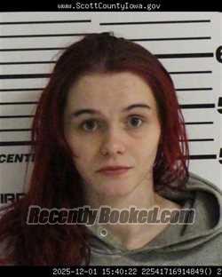 Recent Mugshot Image for ELIZABETH JUSTINE HOWARD in Scott County, Iowa