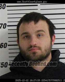 Recent Mugshot Image for GAVIN JOSEPH CASSIDY in Scott County, Iowa