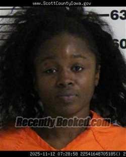Recent Mugshot Image for AMIVI ELILIENNE AMOUZOUKPE in Scott County, Iowa