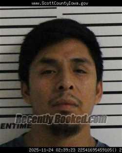 Recent Mugshot Image for MOISES FRANCASCO CETO BRITO in Scott County, Iowa