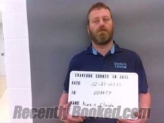 Recent Mugshot Image for CLAUDE KEE in Crawford County, Indiana