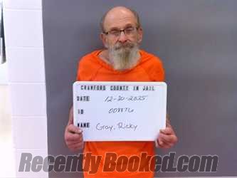 Recent Mugshot Image for RICKY GRAY in Crawford County, Indiana