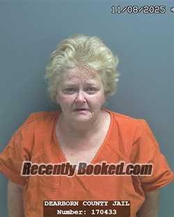 Recent Mugshot Image for DONNA SUE HUNTON in Dearborn County, Indiana
