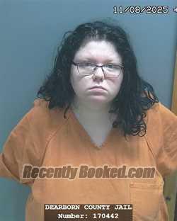 Recent Mugshot Image for HALEY NICHOL CONWAY in Dearborn County, Indiana