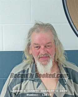 Recent Mugshot Image for FLOYD TODD COX in Lawrence County, Indiana