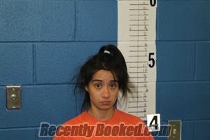 Recent Mugshot Image for VANESSA MONTOYA in Calhoun County, Mississippi