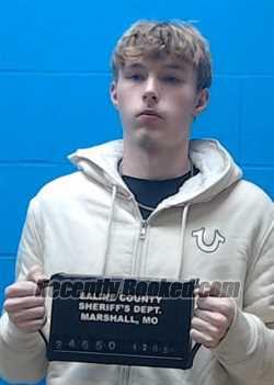 Recent Mugshot Image for Ethan Hunter William Gunn in Saline County, Missouri
