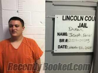 Recent Mugshot Image for JOSEPH DANIEL DURAN in Lincoln County, Oklahoma