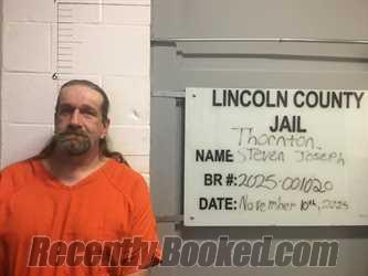 Recent Mugshot Image for STEVEN JOESPH THORNTON in Lincoln County, Oklahoma