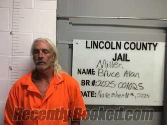 Recent Mugshot Image for BRUCE ALLEN MILLER in Lincoln County, Oklahoma