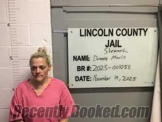Recent Mugshot Image for DONNELLE MARIE STEWART in Lincoln County, Oklahoma