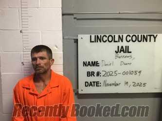 Recent Mugshot Image for DANIEL DUANE BURROWS in Lincoln County, Oklahoma