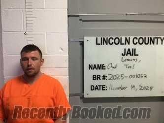 Recent Mugshot Image for CHAD TEEL LEMONS in Lincoln County, Oklahoma