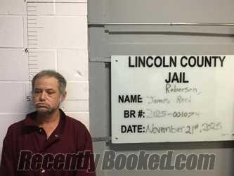 Recent Mugshot Image for JAMES REED ROBERSON in Lincoln County, Oklahoma