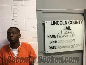 Recent Mugshot Image for ALUANTE DIISHAUN LUCKEY-FREENEY in Lincoln County, Oklahoma