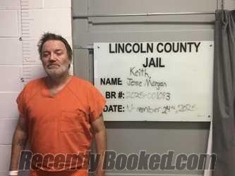 Recent Mugshot Image for JESSE MORGAN KEITH in Lincoln County, Oklahoma