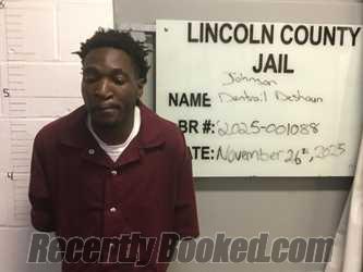 Recent Mugshot Image for DANTRAIL DESHAUN JOHNSON in Lincoln County, Oklahoma