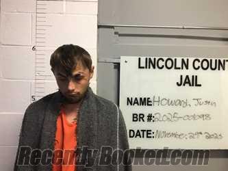 Recent Mugshot Image for JUSTIN FARISH-MOSE HOWARD in Lincoln County, Oklahoma