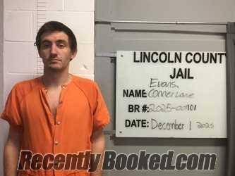 Recent Mugshot Image for CONNOR LANE EVANS in Lincoln County, Oklahoma