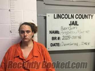 Recent Mugshot Image for ANGELA MARIE HENSON in Lincoln County, Oklahoma