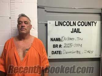 Recent Mugshot Image for TAD O'TERRELL DULANEY in Lincoln County, Oklahoma