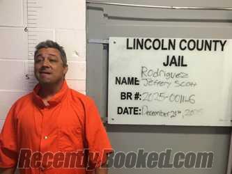 Recent Mugshot Image for JEFFERY SCOTT RODRIGUEZ in Lincoln County, Oklahoma