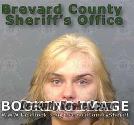 Recent Mugshot Image for Paige Marie Basich in Brevard County, Florida