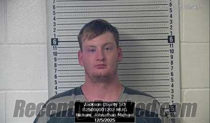 Recent Mugshot Image for Johnathan Michael Nickum in Jackson County, Kansas