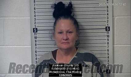 Recent Mugshot Image for Ella Montoy Mzhickteno in Jackson County, Kansas