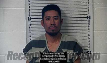 Recent Mugshot Image for Rolegio Gonzalez Cano in Jackson County, Kansas