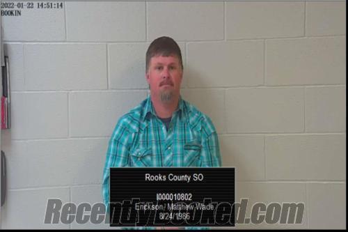 Recent Mugshot Image for Matthew Wade Erickson in Rooks County, Kansas