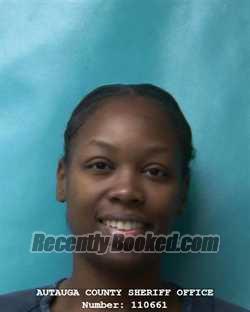 Recent Mugshot Image for DESTINY LATISHA CAIN in Autauga County, Alabama