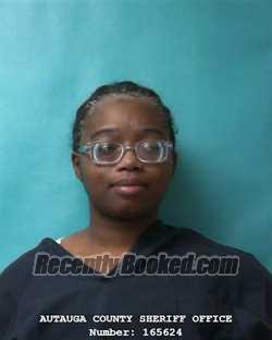 Recent Mugshot Image for TADAISHA JANIYA SEARIGHT in Autauga County, Alabama