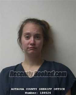 Recent Mugshot Image for MEGHAN ELIZABETH MARLOW in Autauga County, Alabama