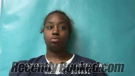 Recent Mugshot Image for TABRISHA LAKEEMA WASHINGTON in Autauga County, Alabama