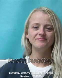 Recent Mugshot Image for NICOLE MARIE COLLAR in Autauga County, Alabama
