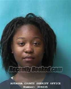 Recent Mugshot Image for SHATERRIA O'KAYSHA NELSON in Autauga County, Alabama