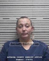 Recent Booking / Mugshot for RACHEL BANKS RYAN in Autauga County, Alabama