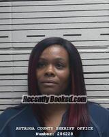 Recent Booking / Mugshot for SYLVIA NICOLE EPHRAIM HALL in Autauga ...