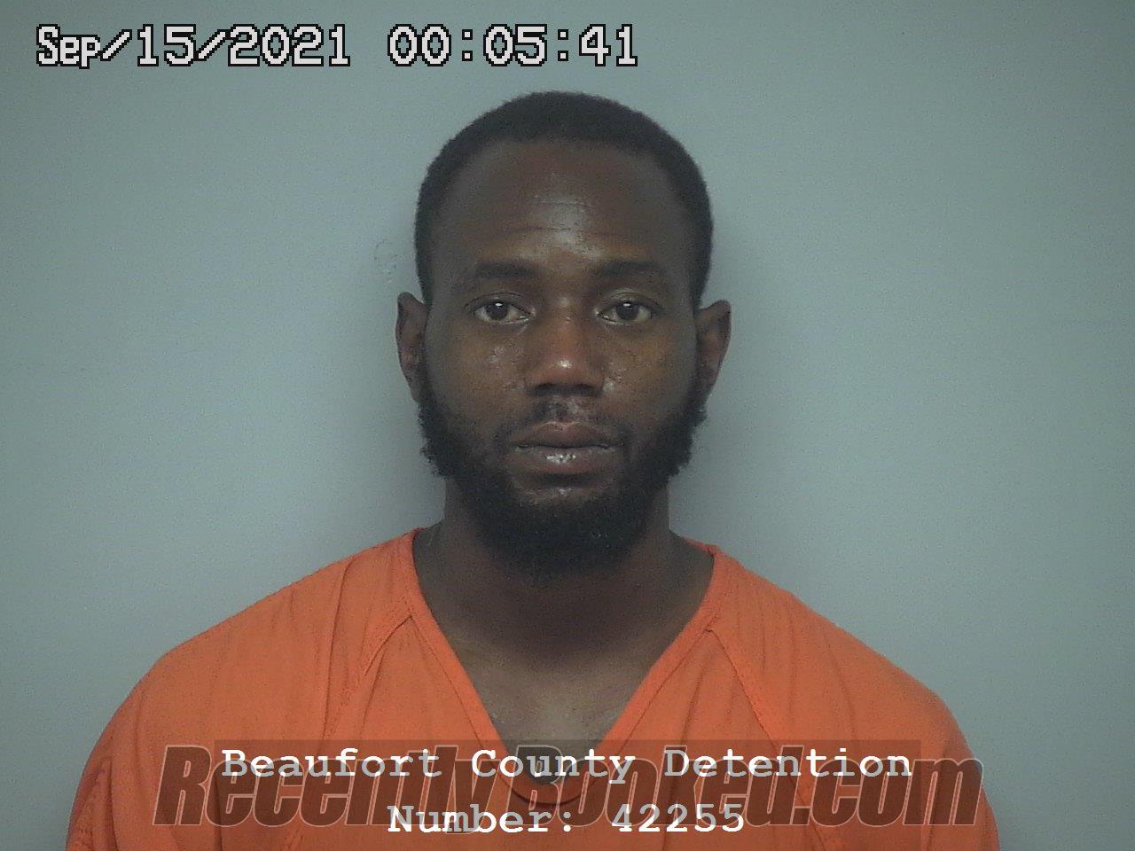 Recent Booking / Mugshot for TRENTON ANTONIO FORD in Beaufort County