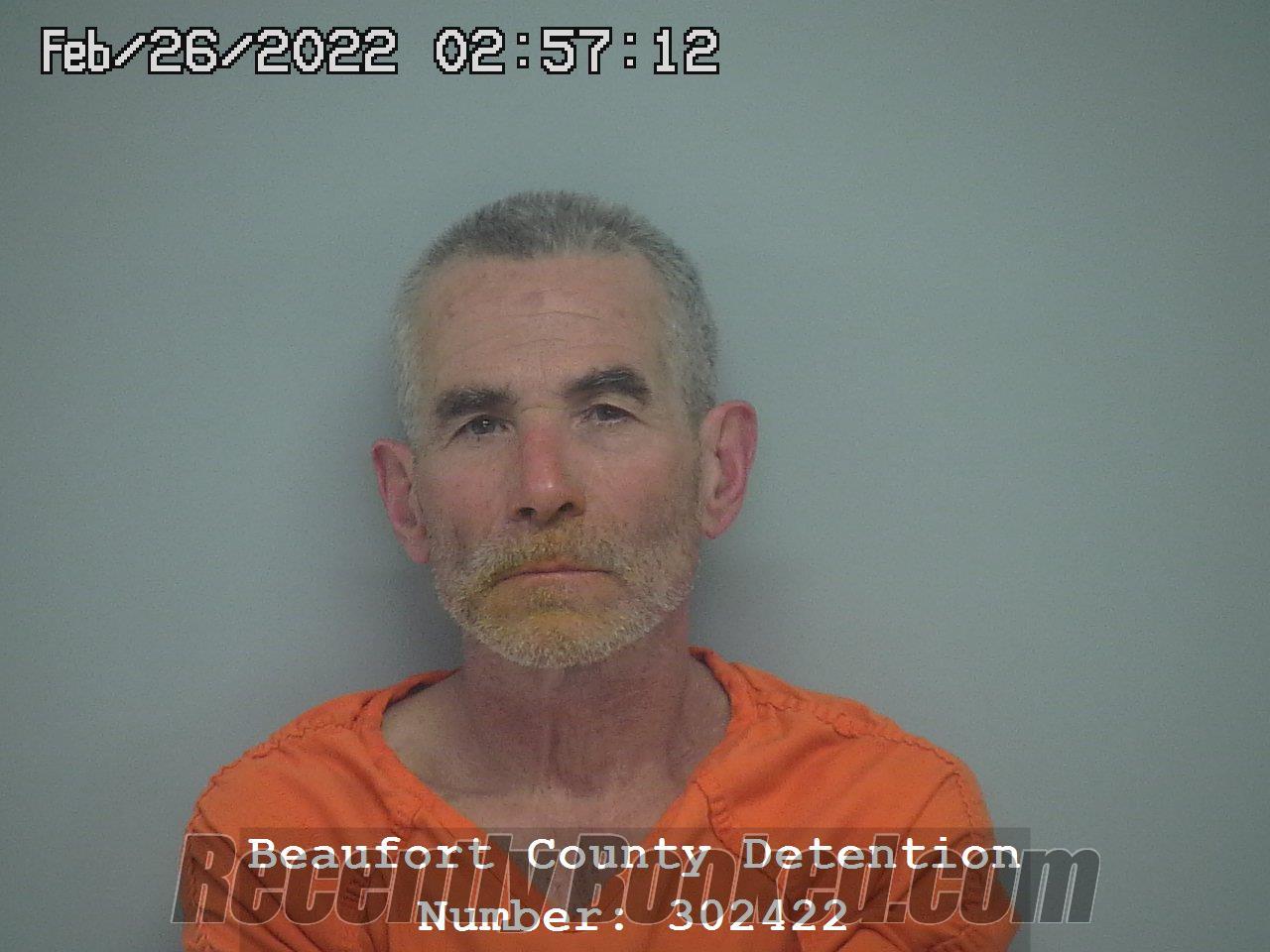 Recent Booking / Mugshot for STEVEN BARRY MCGUINNESS in Beaufort County
