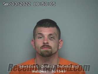 Recent Booking / Mugshot for TYLER JAYMES ROBINSON in Beaufort County