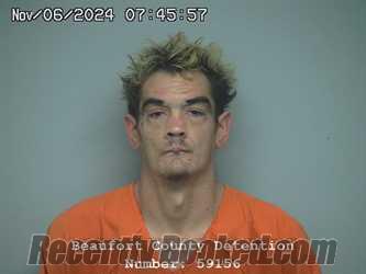 Recent Mugshot Image for ALLEN JERETH ALESHIRE in Beaufort County, South Carolina